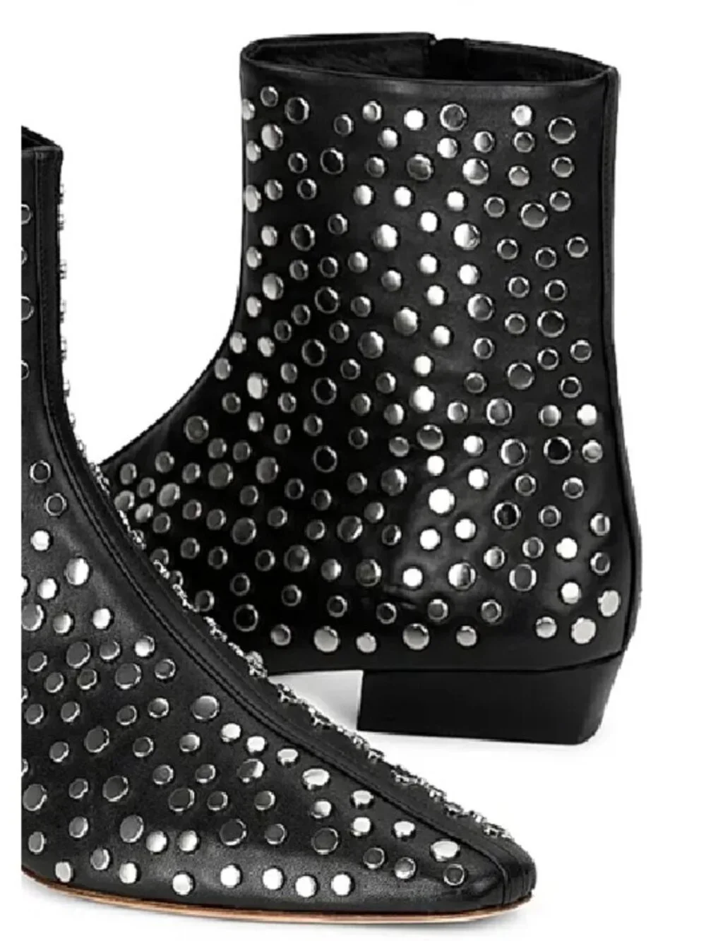 STAUD Wally 25MM Rivets Leather Ankle Boots NEW - Picture 5 of 8